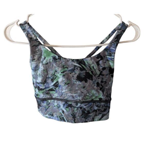 LULULEMON ATHLETICA Energy Bra Long Line, Medium Support, B-C Cup Size 4 - Picture 3 of 4